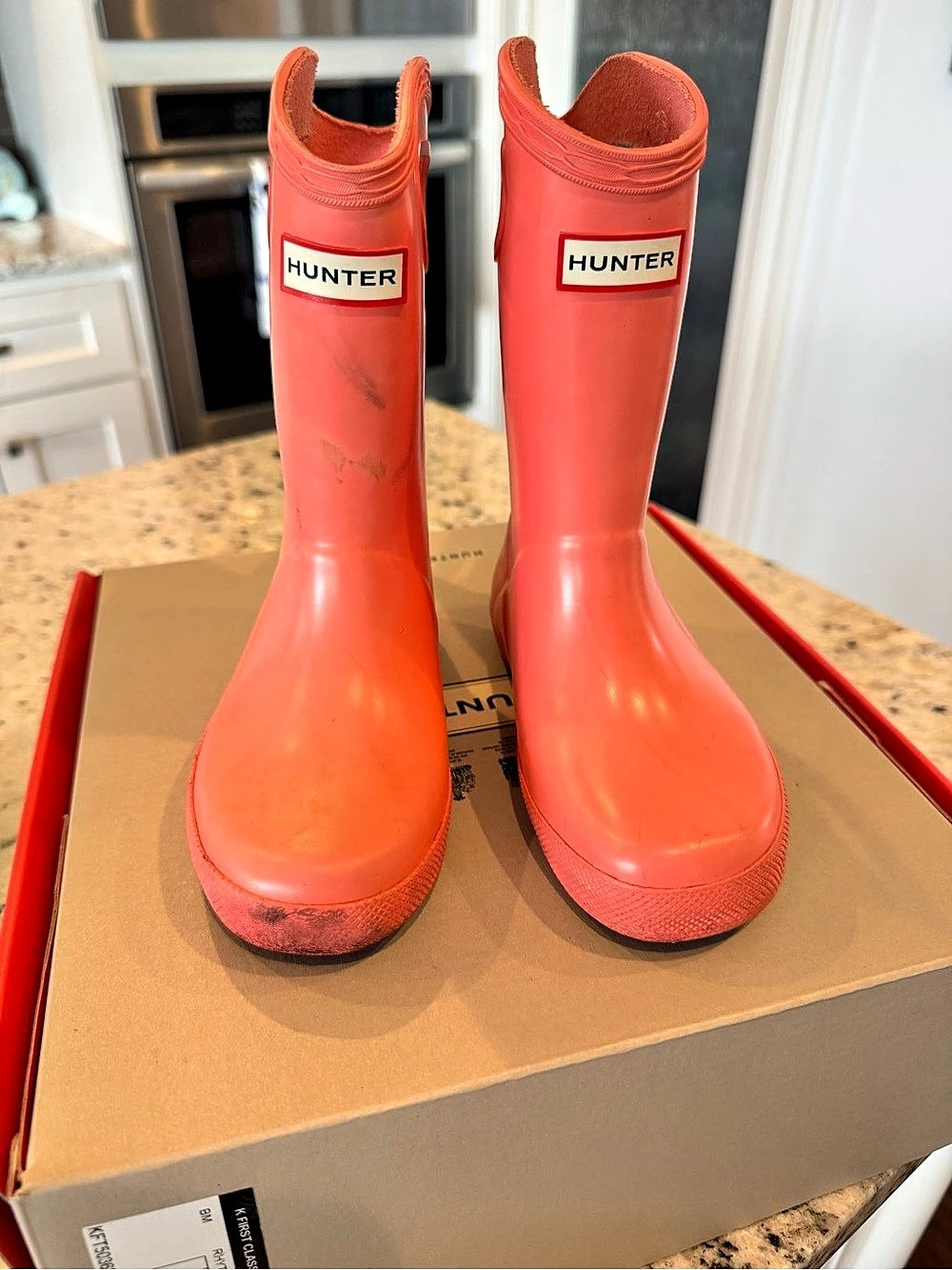 Hunter Kids First Classic Pull-On Rain Boots pink